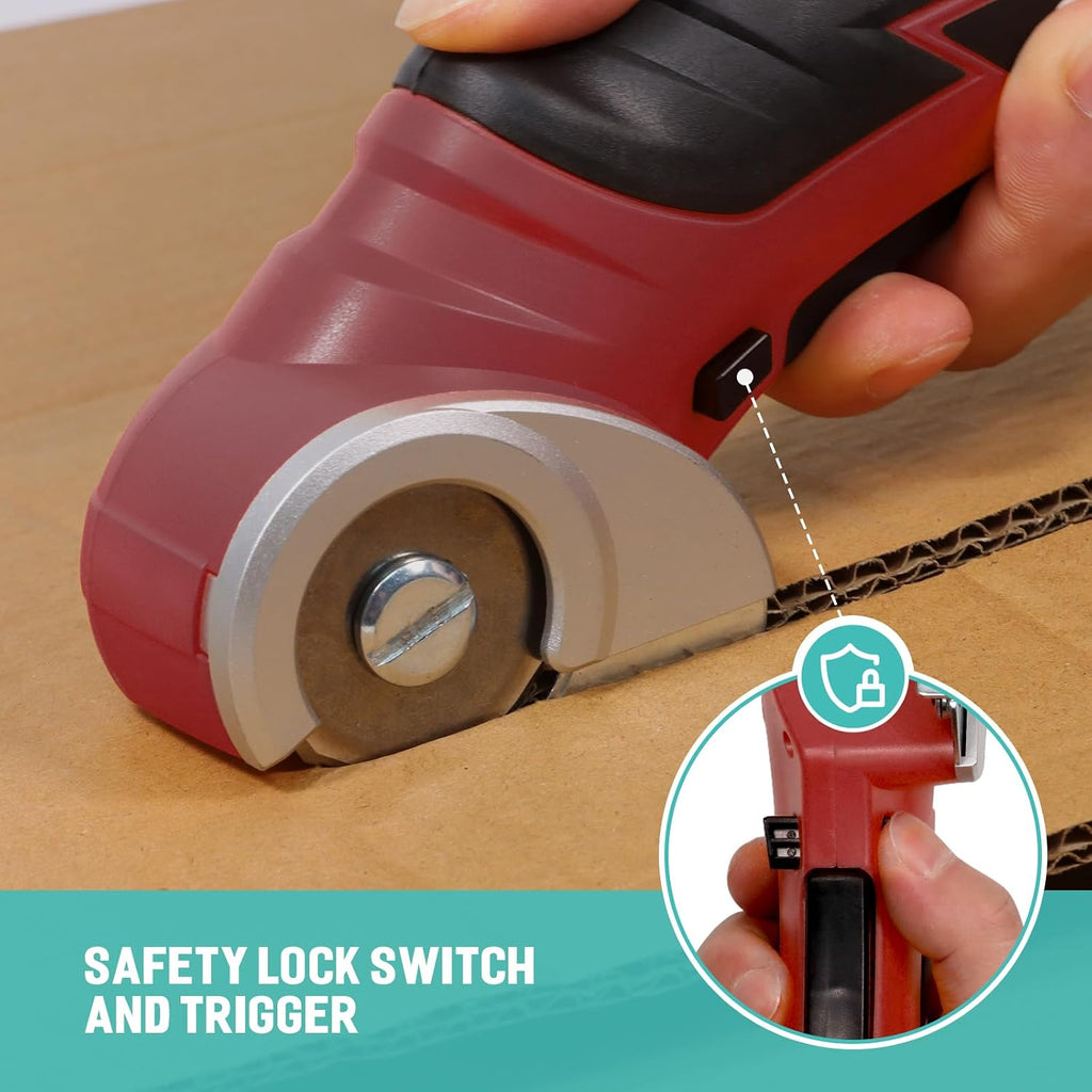 VLOXO Cordless Cardboard Cutter Electric Scissors for Effortless