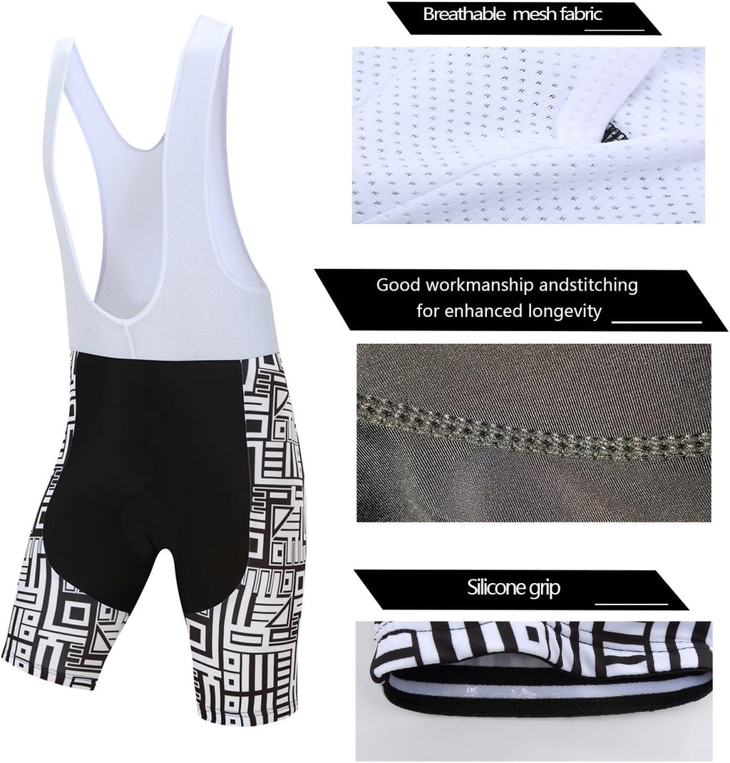 Coconut Ropamo CR Men's Cycling Jersey Set Road Bike Jersey Zipper Pocket Short Sleeves Cycling Kits Bib Shorts 3D Padded
