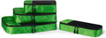 Amazon Essentials 4-Piece Packing Cubes Travel Accessories Set, Luggage Organizer with Double Zipper, Mesh Top, Space-Saving for Suitcases, Small/Medium/Large/Slim, Green (Previously Amazon Basics)