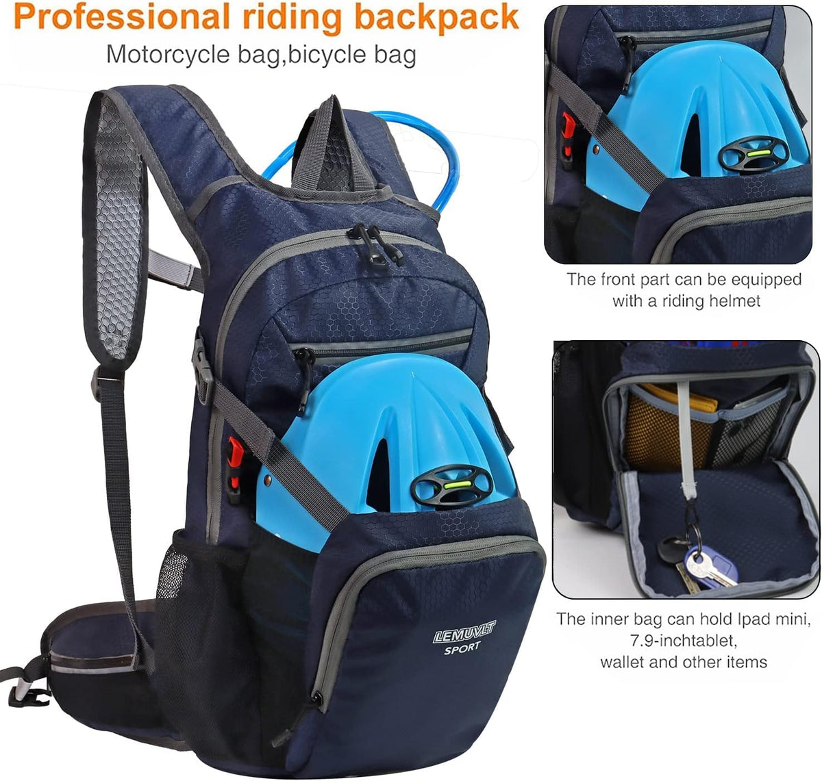 Hiking Daypack 15L Lightweight Waterproof Backpack