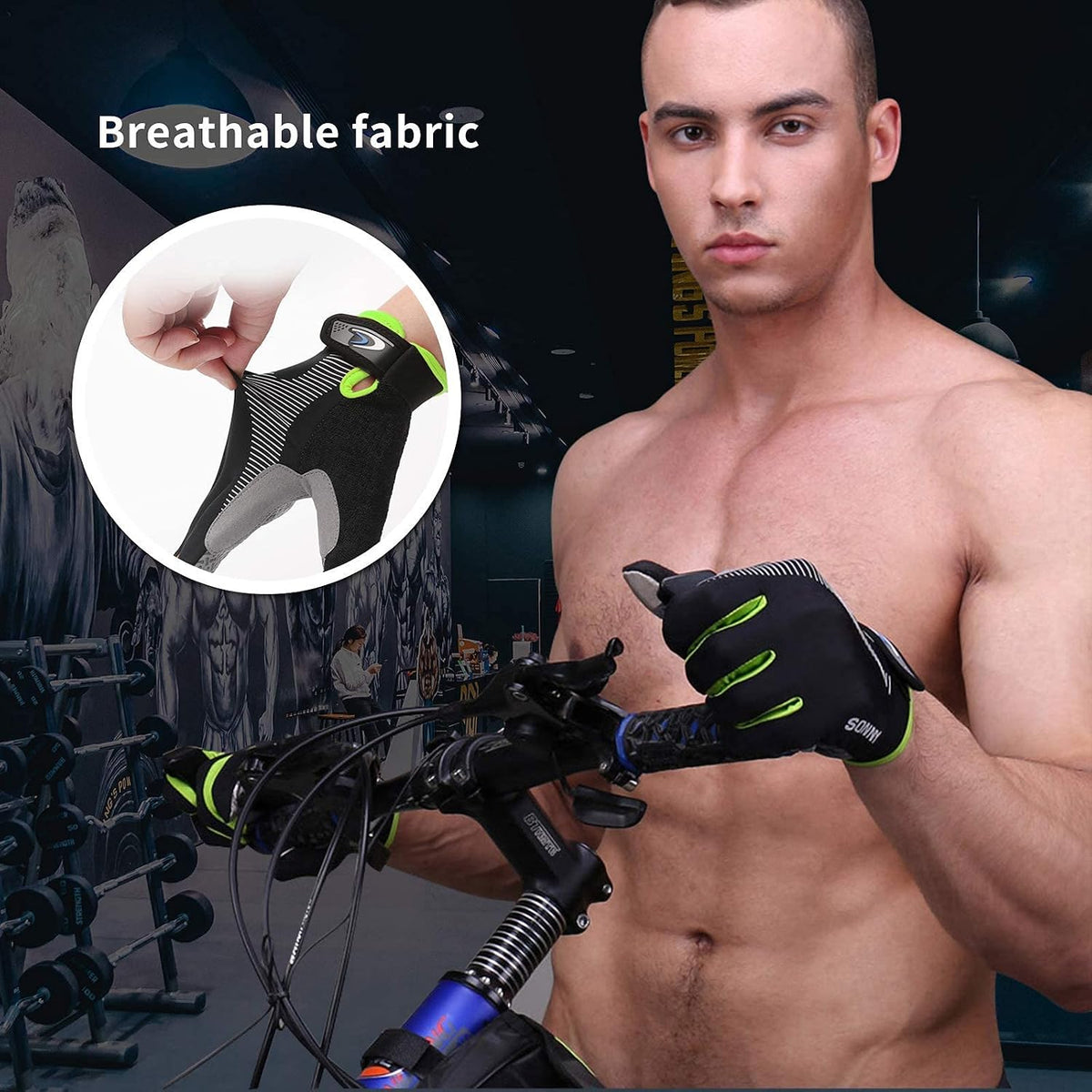 Workout Gloves for Men Women, Breathable Weightlifting Glove, Comfortable Gym Gloves for Exercise, Training, Pull ups