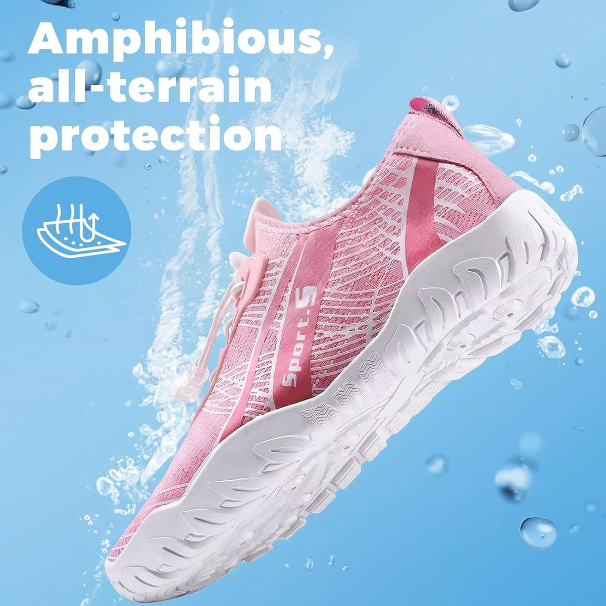 WateLves Water Shoes Mens Womens Beach Swim Shoes Quick-Dry Aqua Socks Pool Shoes for Surf Yoga Water Aerobics