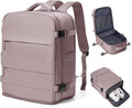 coowoz Travel Backpack Carry On for Women Man Gym Backpacks with Laptop Compartment Mochila de Viaje Teacher Personal Item Backpack Rucksack Airplane Accessories Must Haves Pink Purple Small