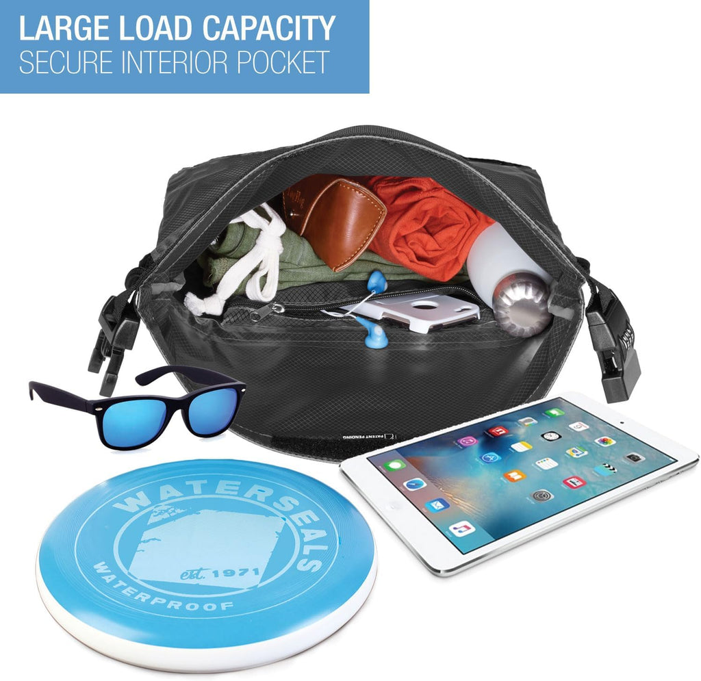 Lewis N. Clark WaterSeals Locking Backpack | Waterproof Bag | Anti-Theft Combination Lock | For Men & Women | Gray