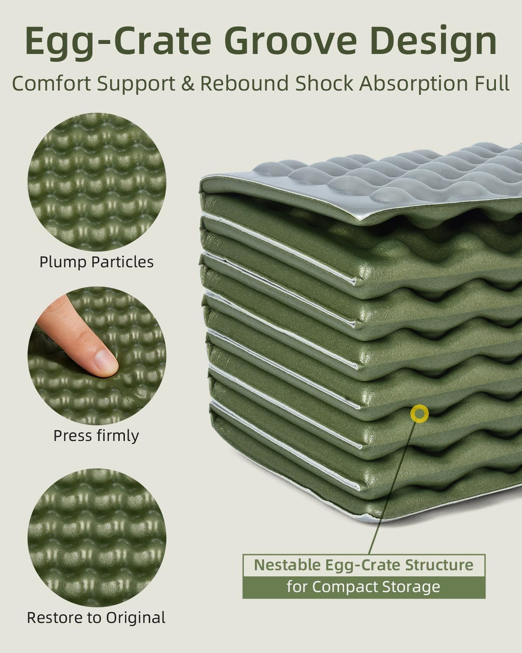 Abahub Foldable Foam Camping Sleeping Pad
