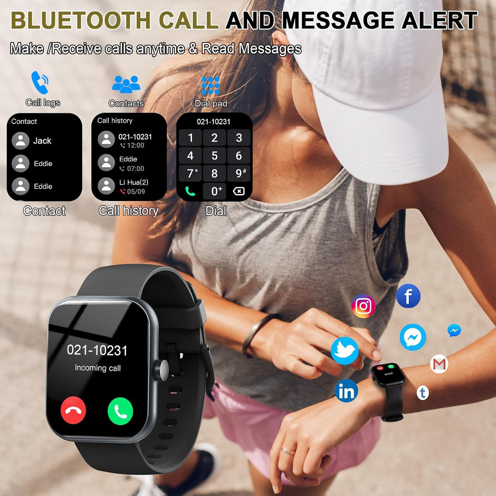 Smart Watch (Answer/Make Calls), 1.96" HD New Smartatch for Men Women 2026