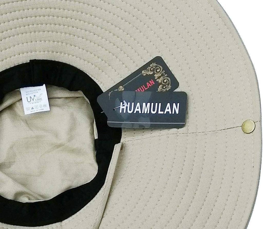 HUAMULAN Men Wide Brim Sun Hat Summer Outdoor Women Bucket Fishing Hats