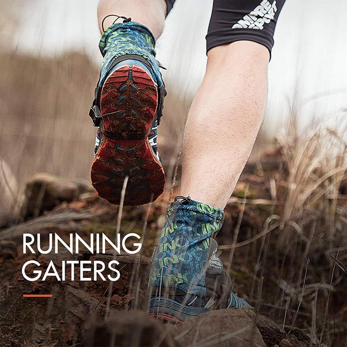 AONIJIE Low Trail Running Gaiters Reflective Ankle Guards for Hiking Marathon Triathlon Breathable Sand Prevention