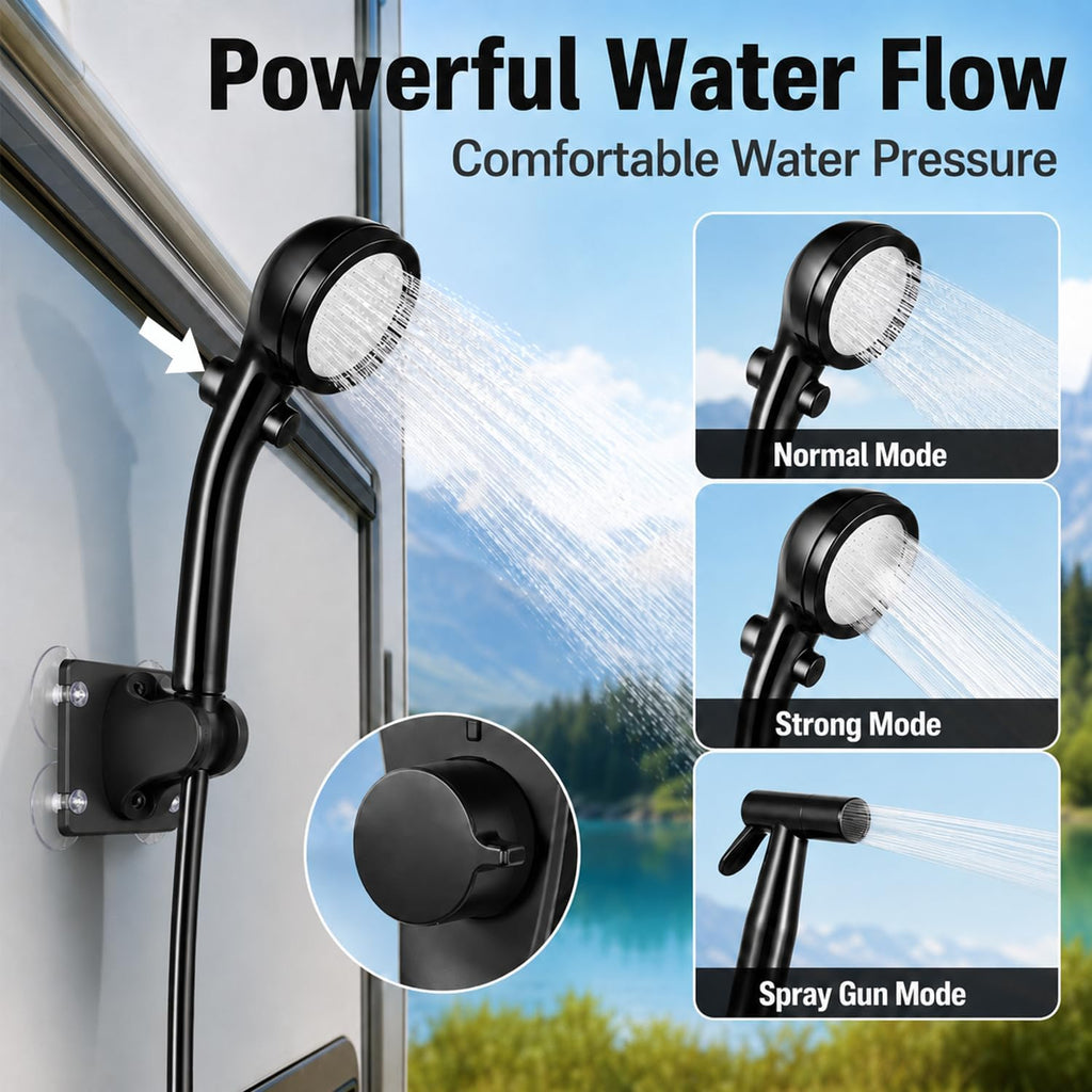 Portable Shower for Camping, Rechargeable Camping Shower, Long Running Time