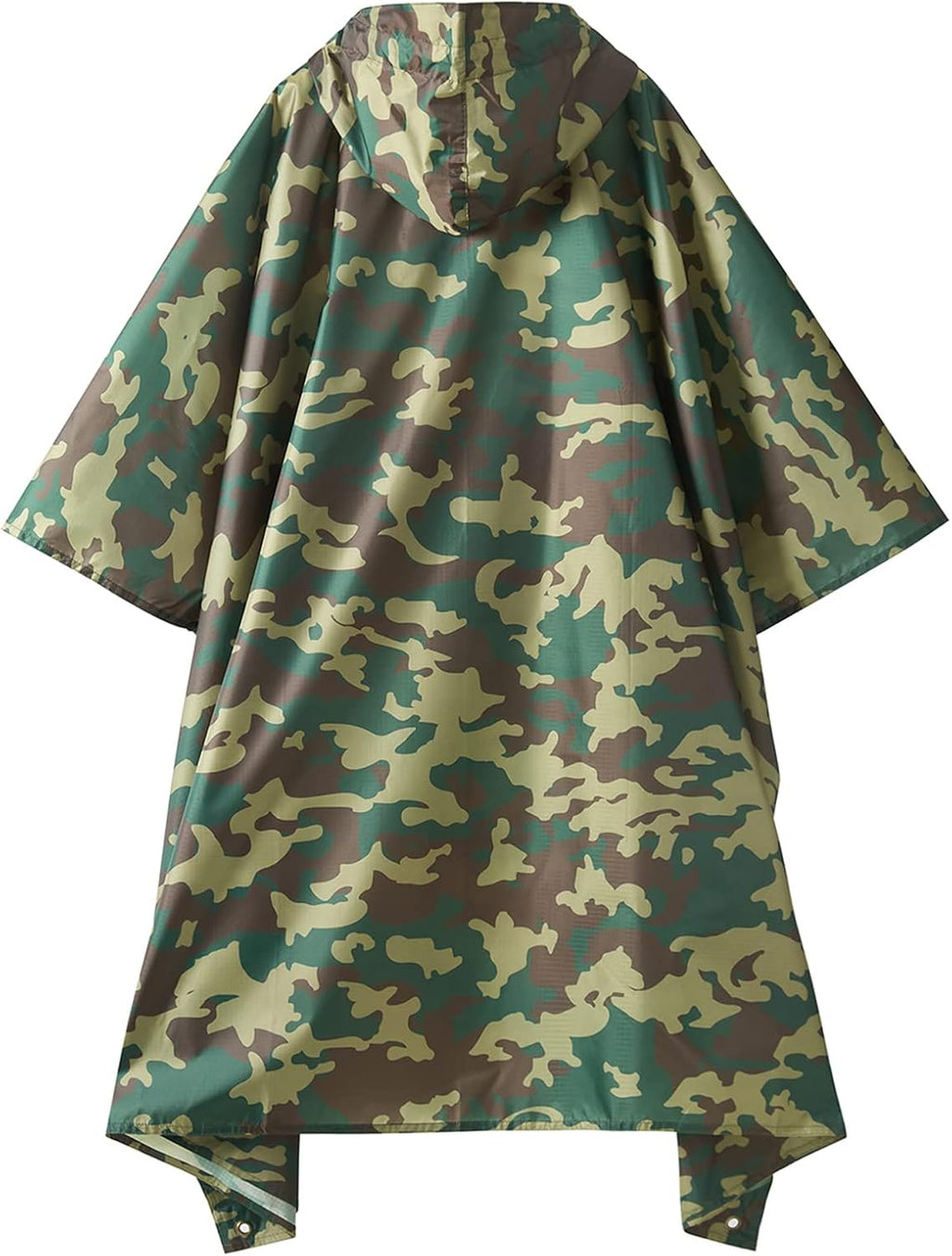 PTEROMY Hooded Rain Poncho for Adults, Reusable Waterproof Raincoat