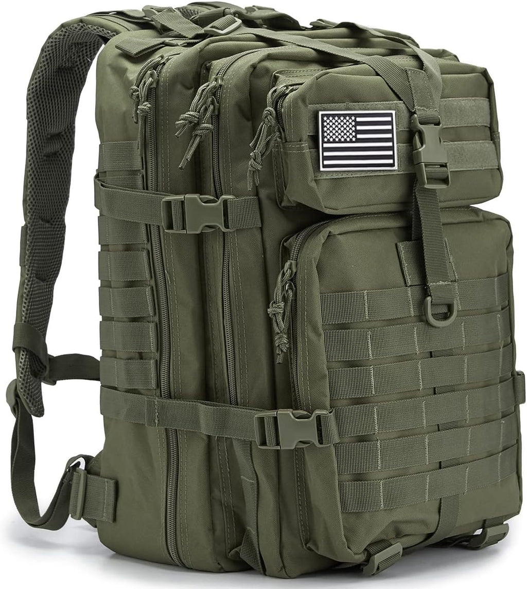 QT&QY 45L Military Tactical Backpacks Molle Army Assault Pack 3 Day Bug Out Bag Hiking Treeking Rucksack…