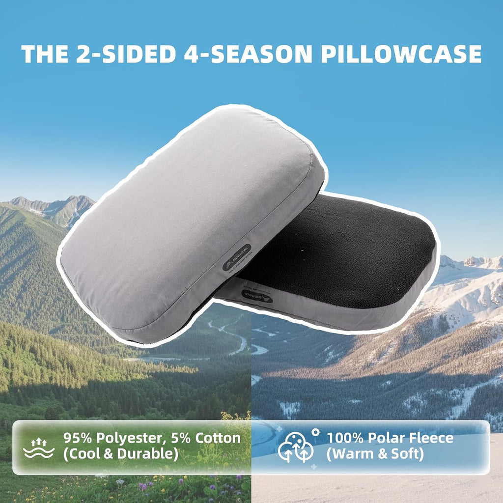 BISINNA Camping Memory Foam Pillow Backpacking Pillow with Removable Cover