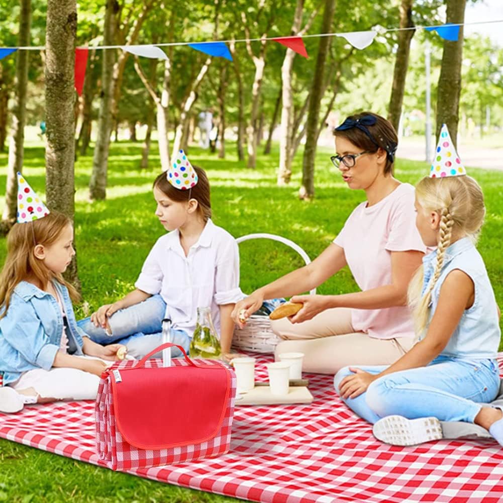 Lchkrep Picnic Blanket Beach Blankets 80"x60" Large Sandproof Waterproof Camping Portable Travel Blanket Play Mat for Outdoor Indoor Family Beach Park Grass,Hiking, Music Festival（Dark Blue）
