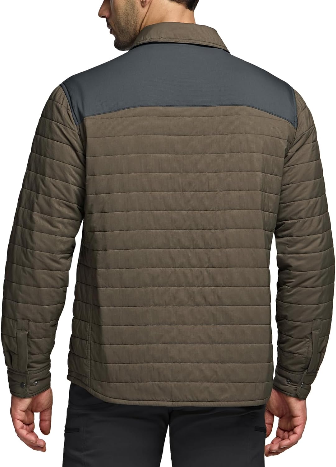 CQR Men's Lightweight Warm Insulated Jacket, Windproof Water Resistant Winter Active Coat for Hiking Work Outdoor Tactical