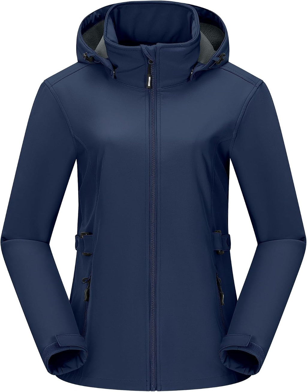 Outdoor Ventures Women's Fleece Lined Rain Jacket Waterproof Softshell Coat