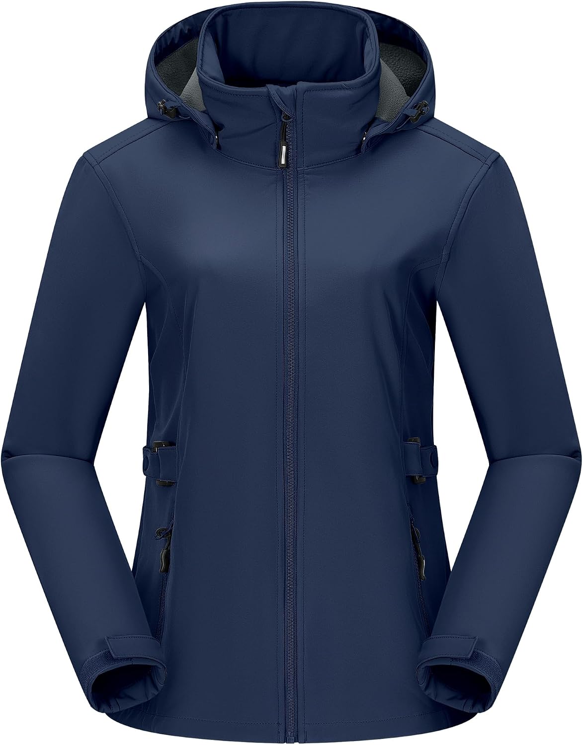 Outdoor Ventures Women's Fleece Lined Rain Jacket Waterproof Softshell Coat