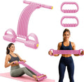 Pedal Resistance Band with Handle, Upgrade 10-Tubes Adjustable Resistance