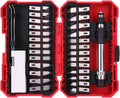 Amazon Basics 29-Piece Precision Hobby Knife Set with Razor-Sharp Blades, Modeling Tools, Anti-Slip Rubber Grip, Black, Silver, Red