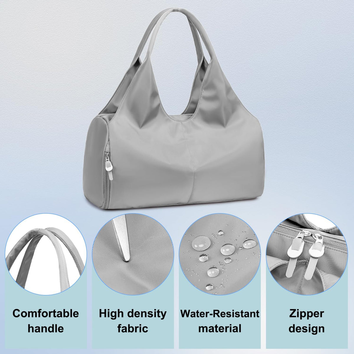 Forestfish Gym Bag For Women With Shoes Compartment & Wet Dry