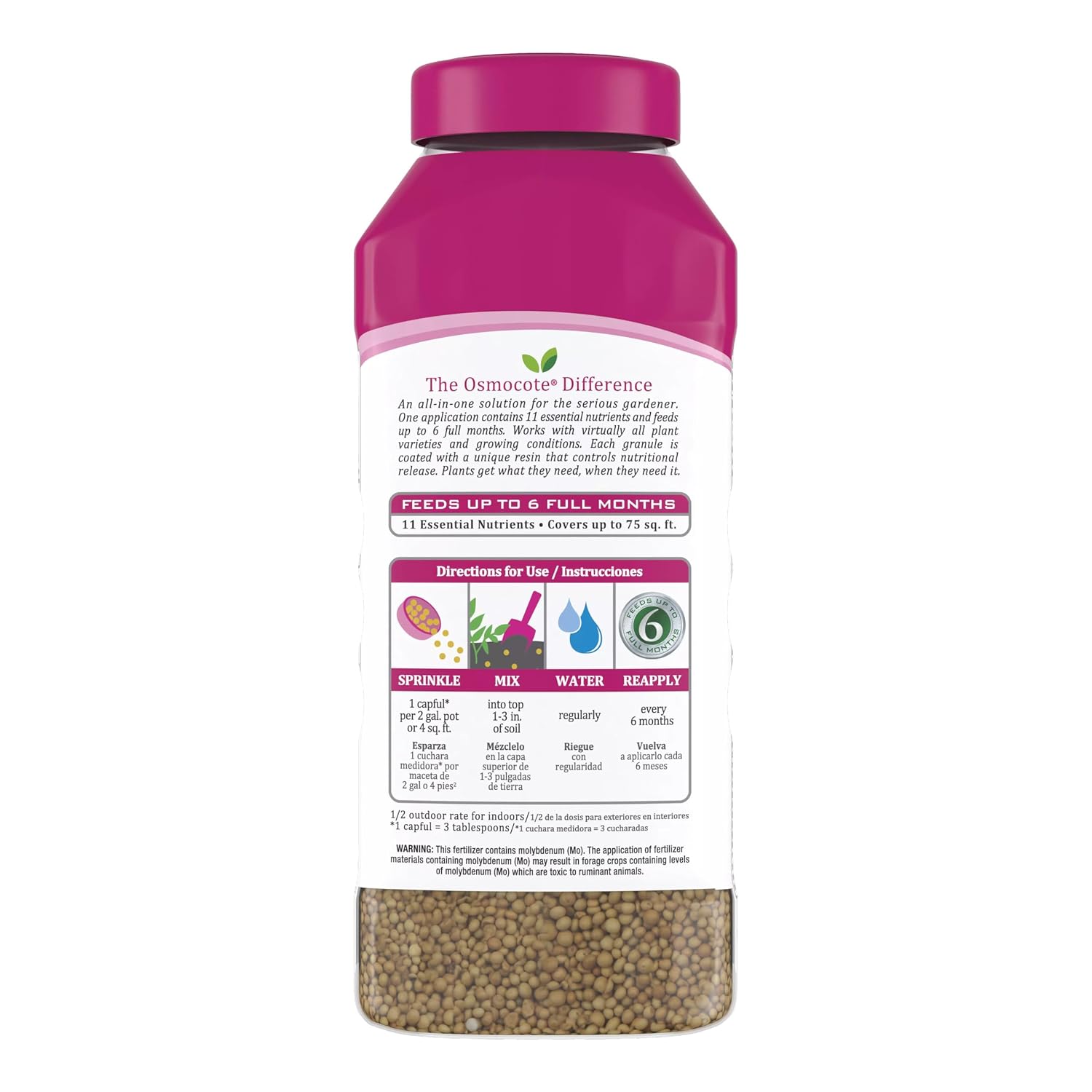 Osmocote Smart-Release Plant Food Plus Outdoor & Indoor1, 2 lb. | Granular, Continuous Release Plant Fertilizer with 11 Essential Nutrients