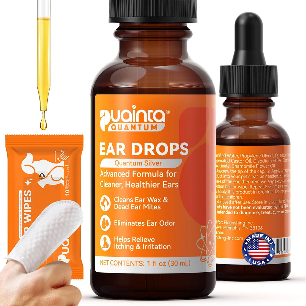 PUAINTA Dog Ear Cleaner Drops for Infection Treatment