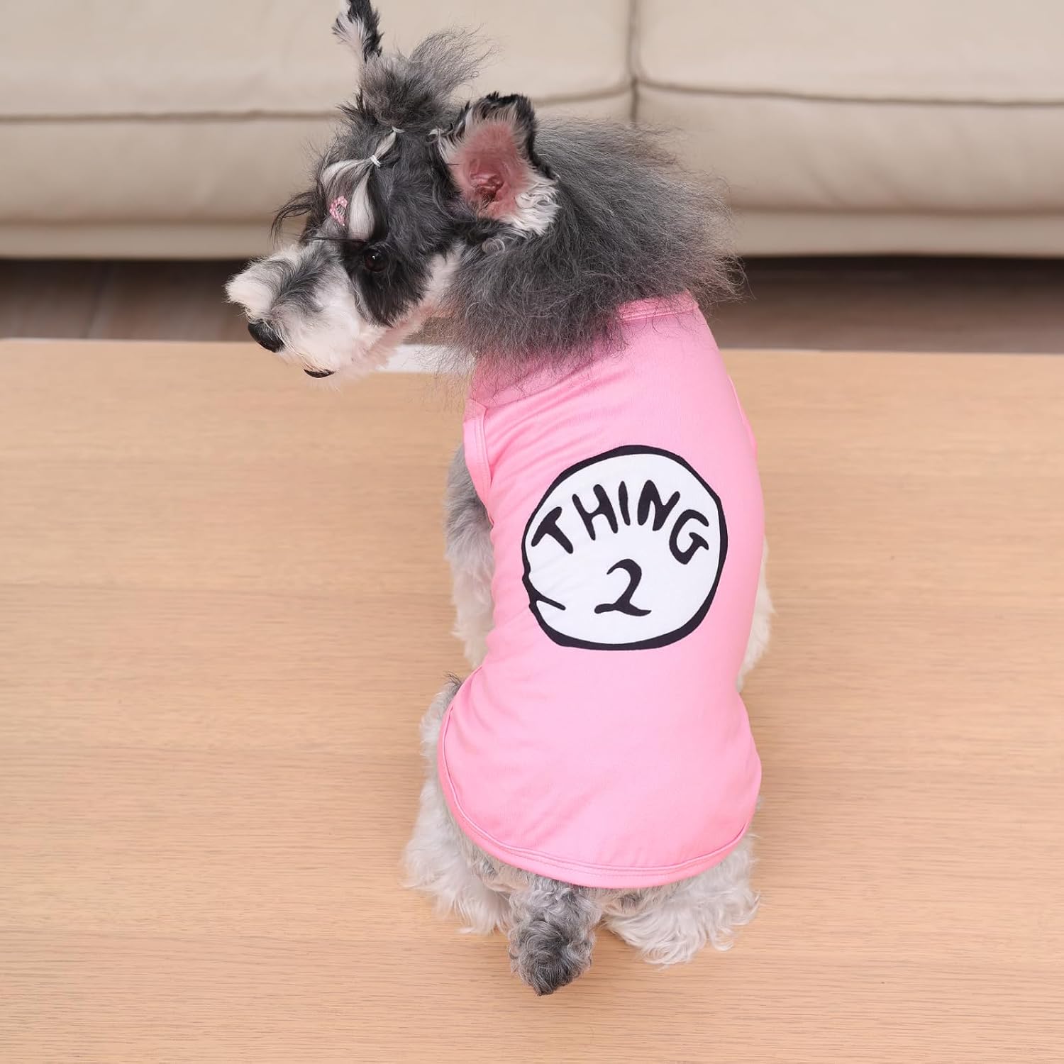 CuteBone Dog Shirts 2-Pack Soft Pet Clothes Breathable Summer Vest for Small Puppy and Stretchy Cat Apparel
