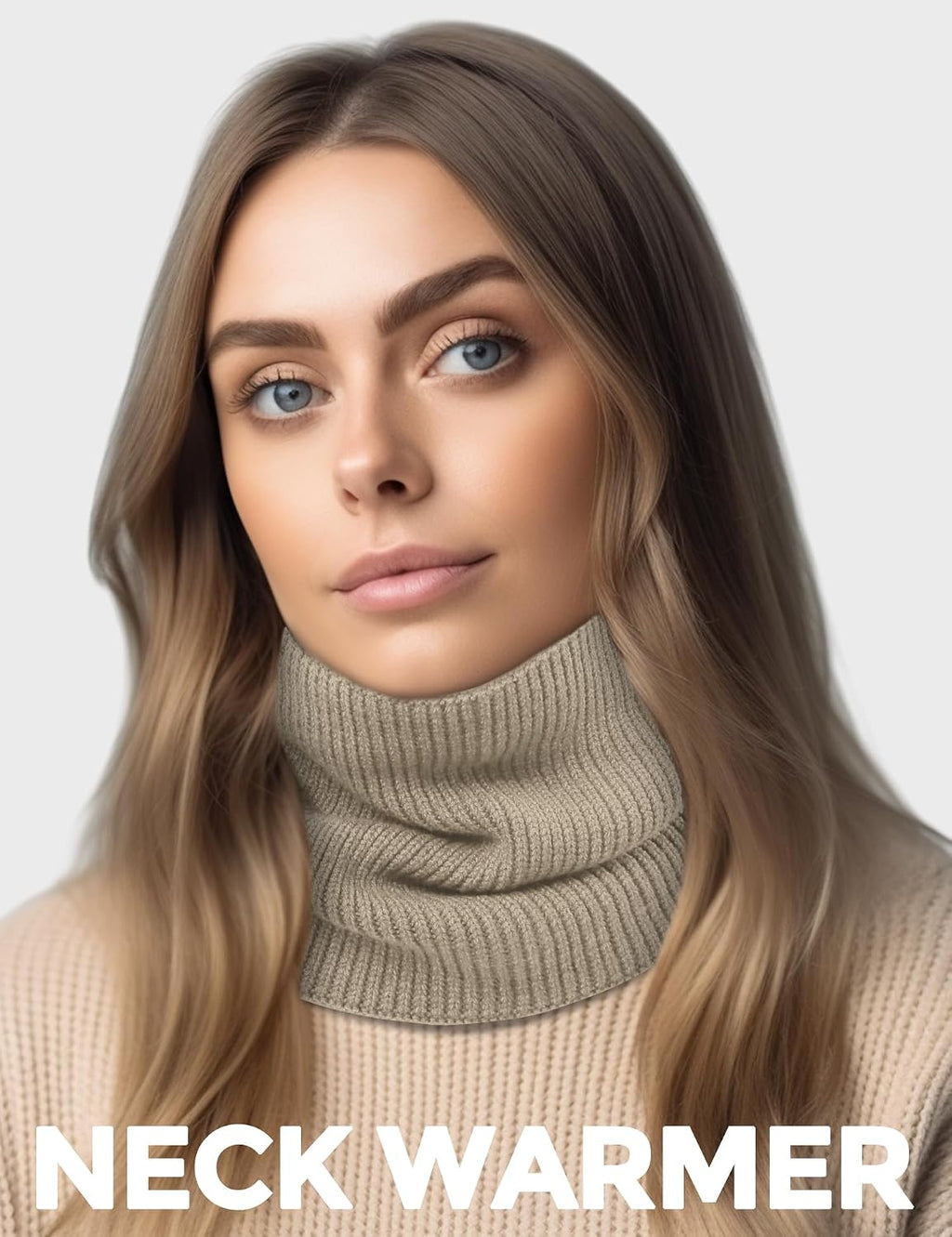 Buauty Neck Warmer Gaiters for Men Women Winter Neck Scarves Fleece Cold Weather Gear Ski Accessories Nose Ear Face Mask
