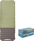 Klymit Klymaloft Lofted Inflatable Sleeping Pad for Camping with Memory Foam, Ultra-Thick Hiking and Backpacking Air Bed, 5 Inch Thick, Regular, Green