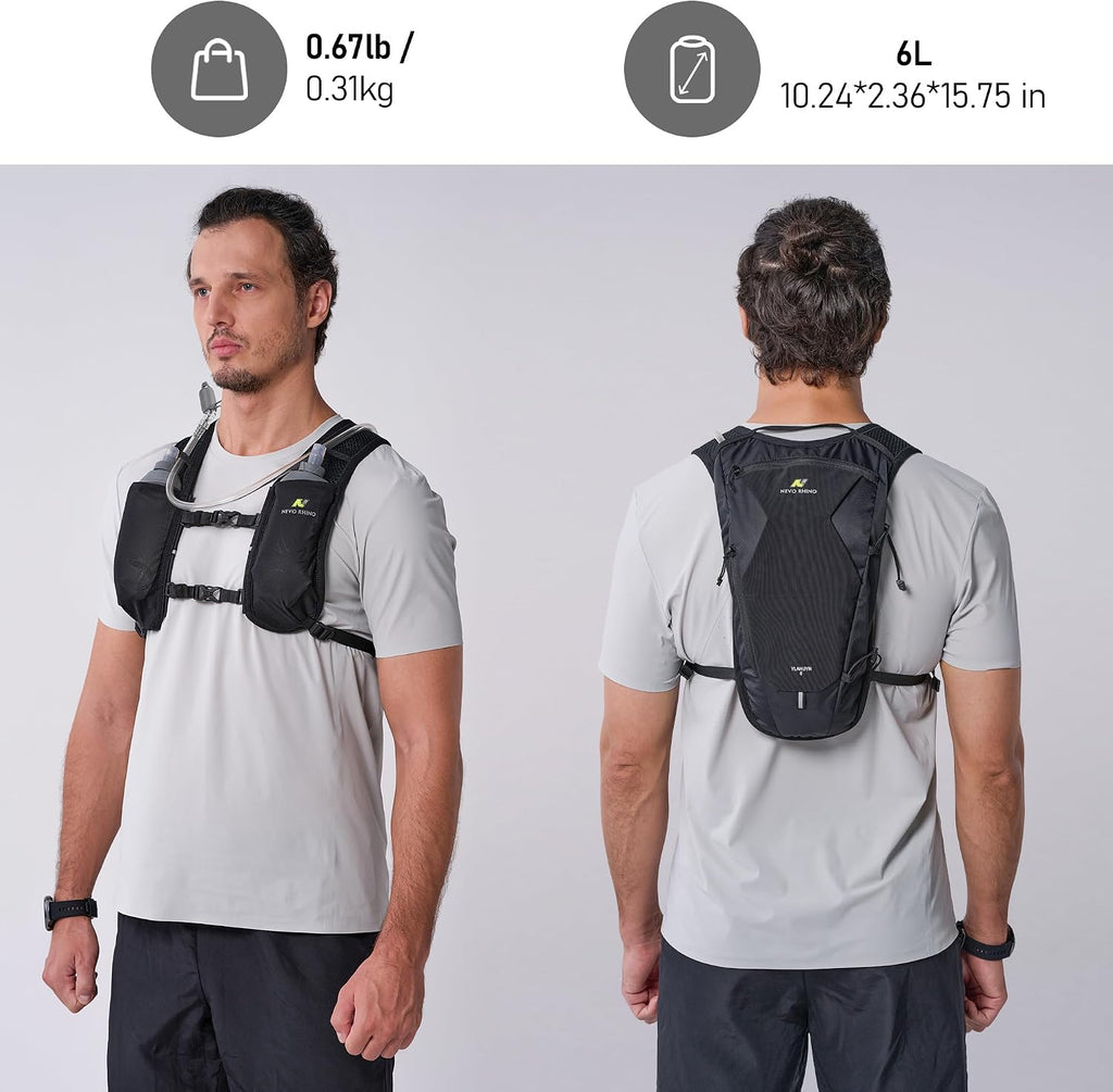 N NEVO RHINO Hydration Backpack with 50 oz /1.5L Water Bladder Backpack