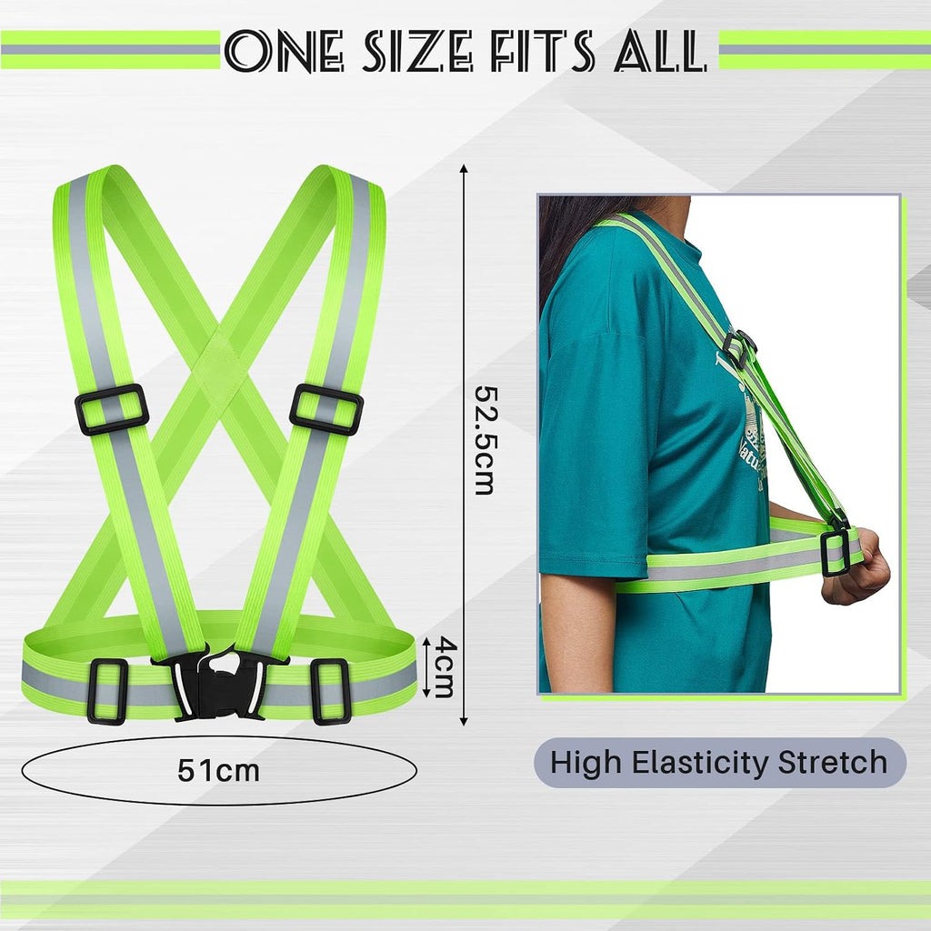 Hercicy Reflective Running Vests, Safety Vest Straps