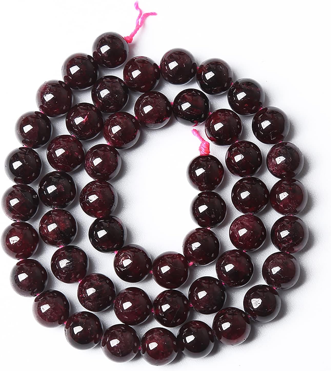10MM 36PCS Natural Garnet Gemstone Loose Beads for Jewelry Making DIY Bracelet Crystal 1 Strand