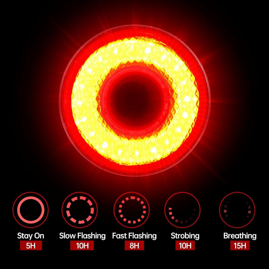 Smart Bike Tail Light, Brake Sensing, Auto On/Off, Saddle & Seatpost Mount
