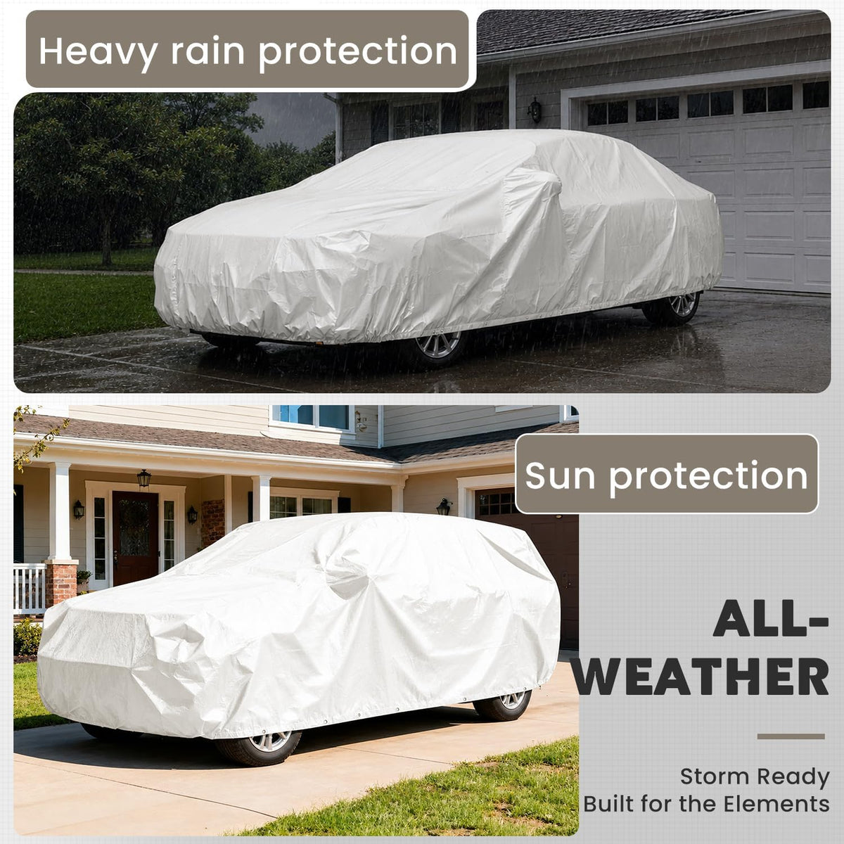 Keten Tarps Heavy Duty Waterproof 12x20 Feet, Extra Thick 16 Mil (White)