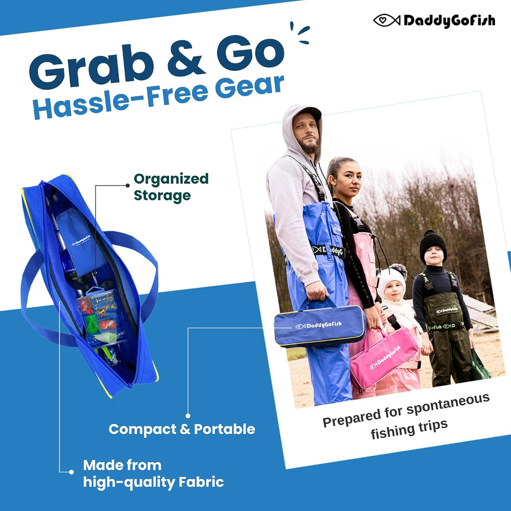 Kids Fishing Pole for Boys, Girls & Youth Age, Toddler Fishing Pole Set Kit