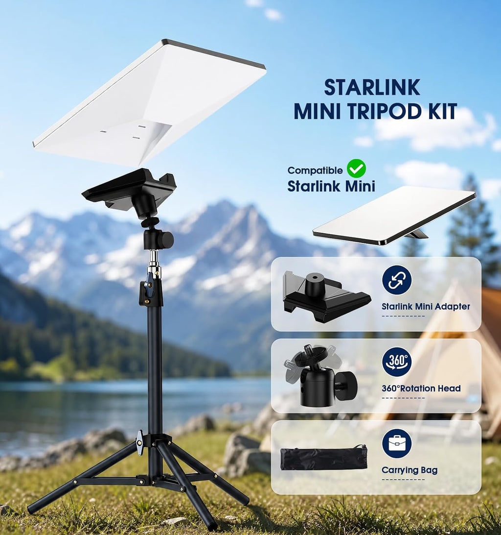 Starlink Mini Tripod[True Military-Grade] Starlink Mini Stand with Adapter
