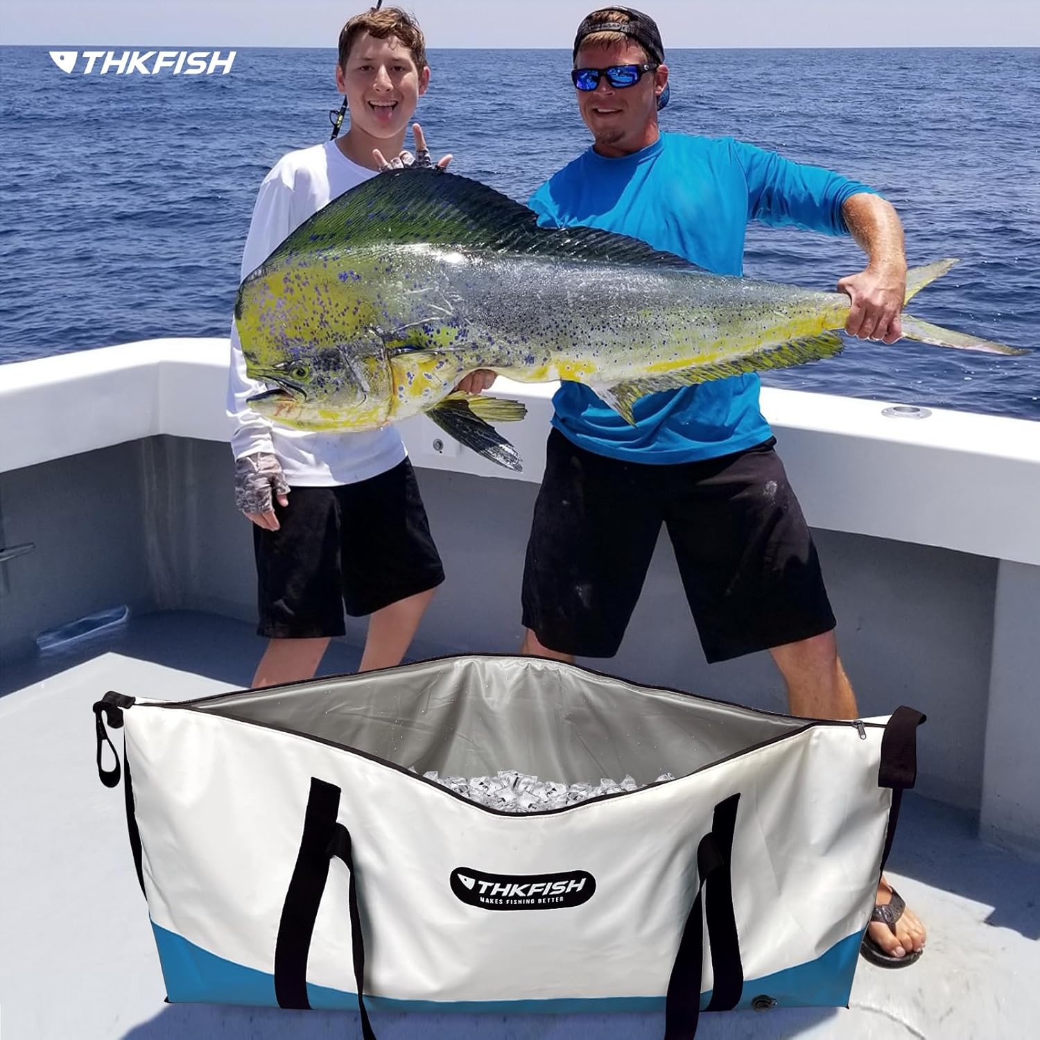 THKFISH Insulated Fish Cooler Bag, Fish Kill Bag for Caught Fish
