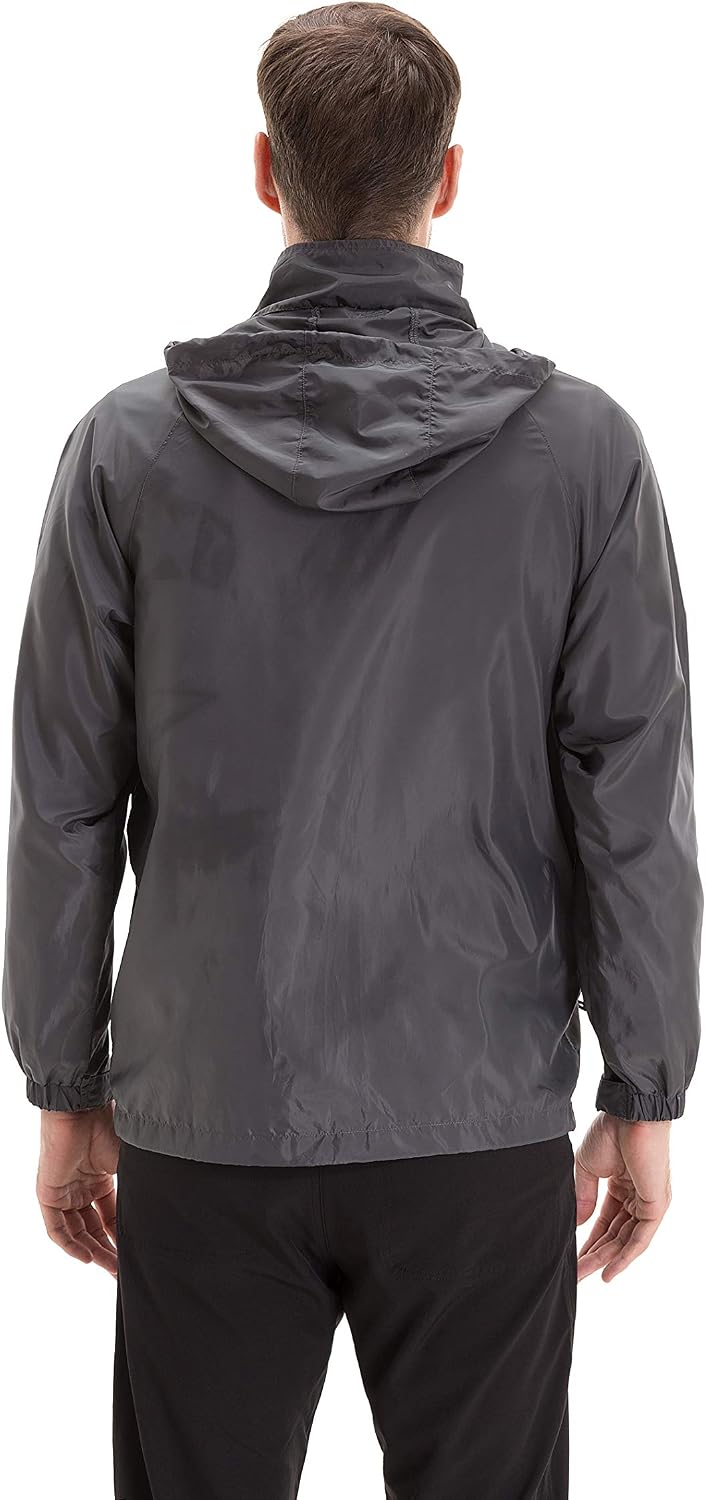 TRAILSIDE SUPPLY CO. Men's Lightweight Packable Windbreaker Jacket