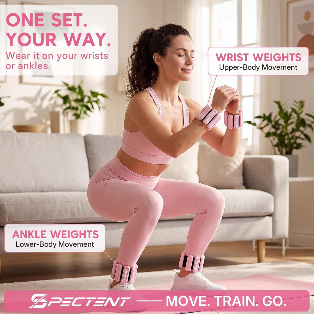 Wrist Weights for Women, Adjustable Ankle Weights for Women.