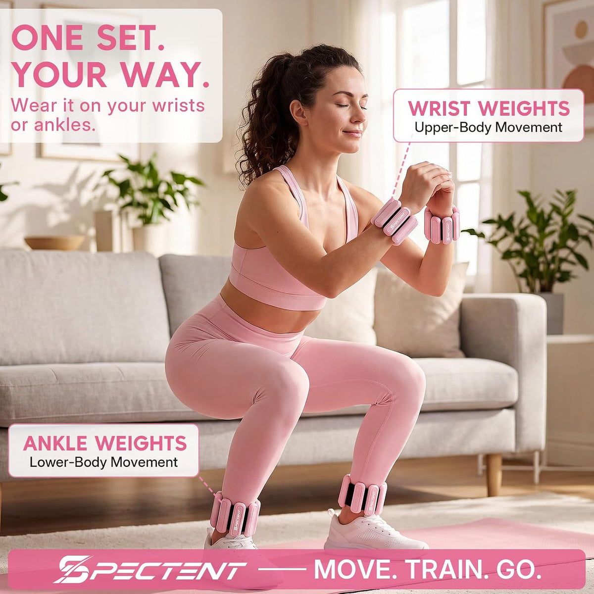 Wrist Weights for Women, Adjustable Ankle Weights for Women.