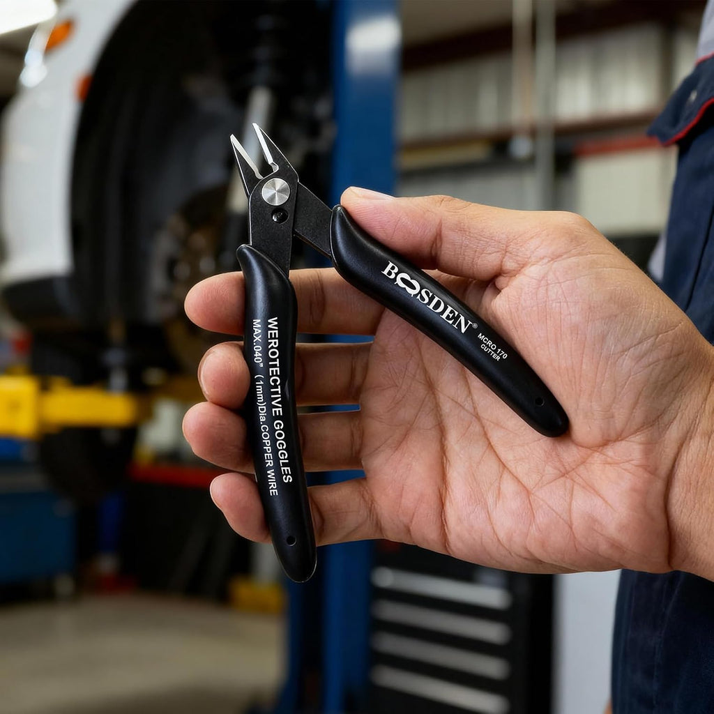 BOOSDEN 10 Pack Small Micro Wire Cutters Flush Cutter Pliers 5-Inch