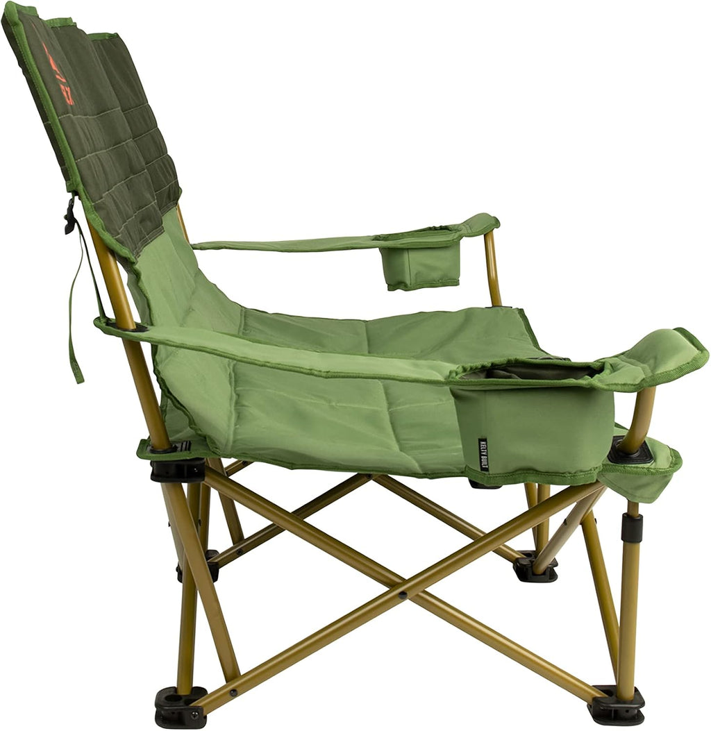 Kelty Lowdown Folding Chair, Camping Seat for Backyard Parties, Soccer Saturdays, Concerts, Beach, Tailgating (Dill)