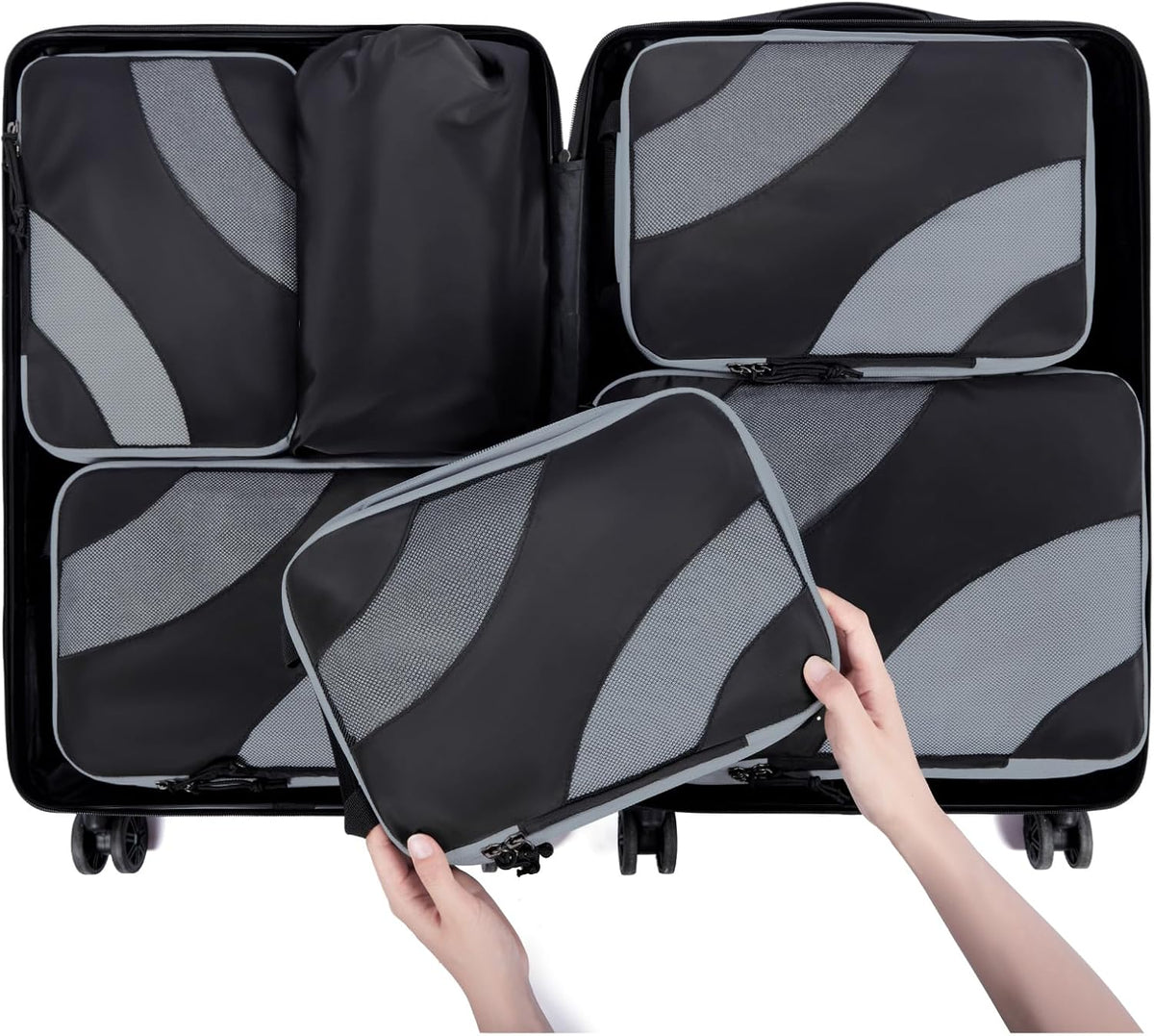 BAGSMART Compression Packing Cubes for Travel
