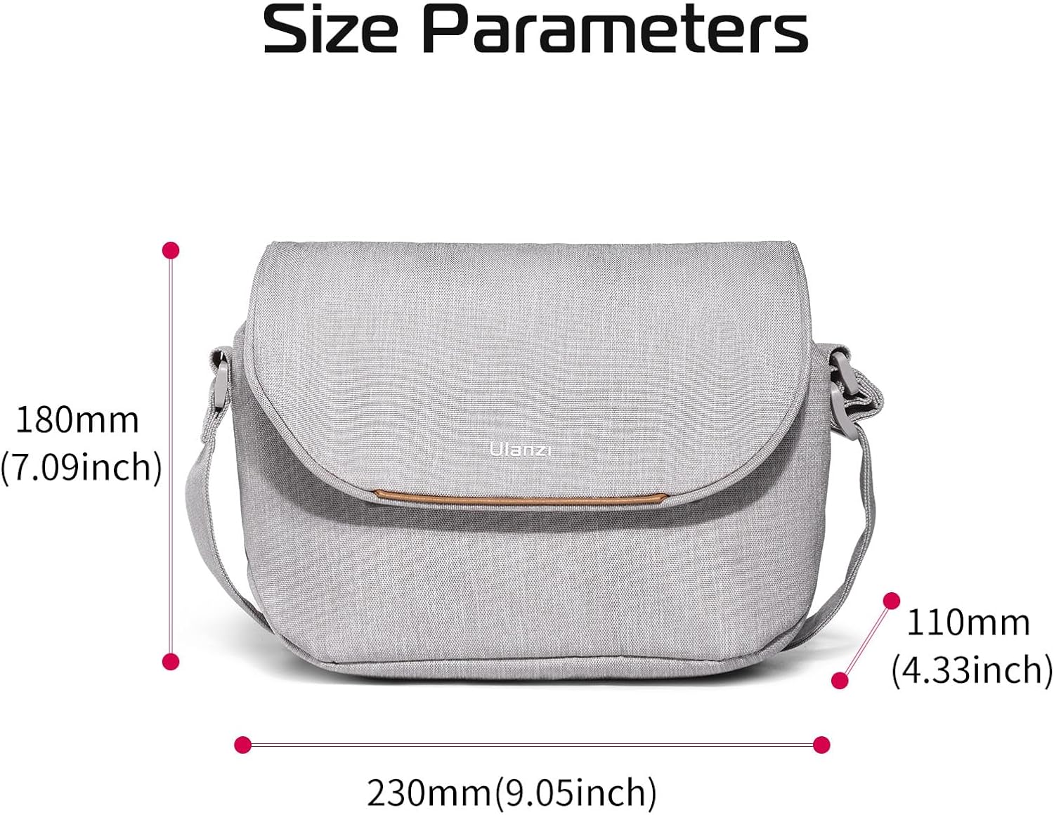 ULANZI 3L Camera Bag, Professional SLR/DSLR Crossbody Bag Shoulder Case