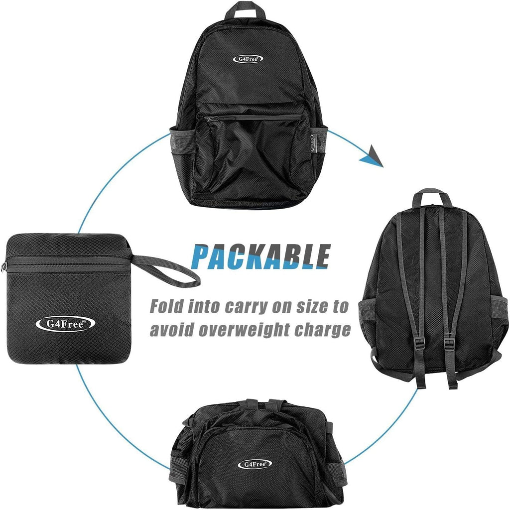 G4Free 20L Lightweight Packable Backpack Travel Hiking Daypack Foldable Backpack for Men Women