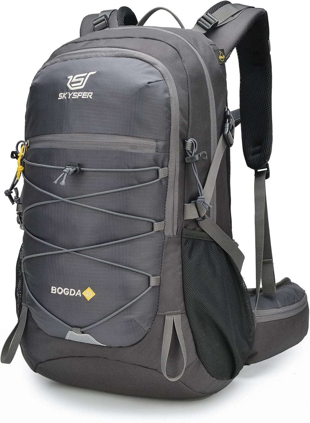 SKYSPER Hiking Backpack for Men Women, 35L Lightweight Travel Daypack, Outdoor Camping Back Pack with Multiple Compartments, Durable for Weekend Getaway