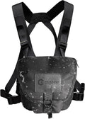 GAIARENA Waterproof Binocular Harness Chest Pack, Bino Harness Case with Rangefinder & Cellphone Pocket for 12x42 Binoculars Lightweight Binocular Pack for Hunting, Hiking (New Version)