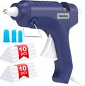 Halobios Hot Glue Gun with Preheating, 20 Glue Sticks, Full Size for DIY Crafts & Home Repairs (40W Blue)