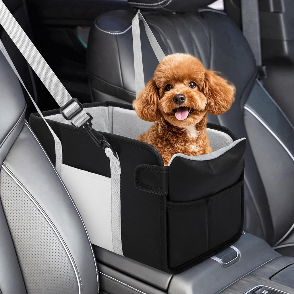 Portable Dog Car Seat for Small Dogs, Puppy Car Seat, Black