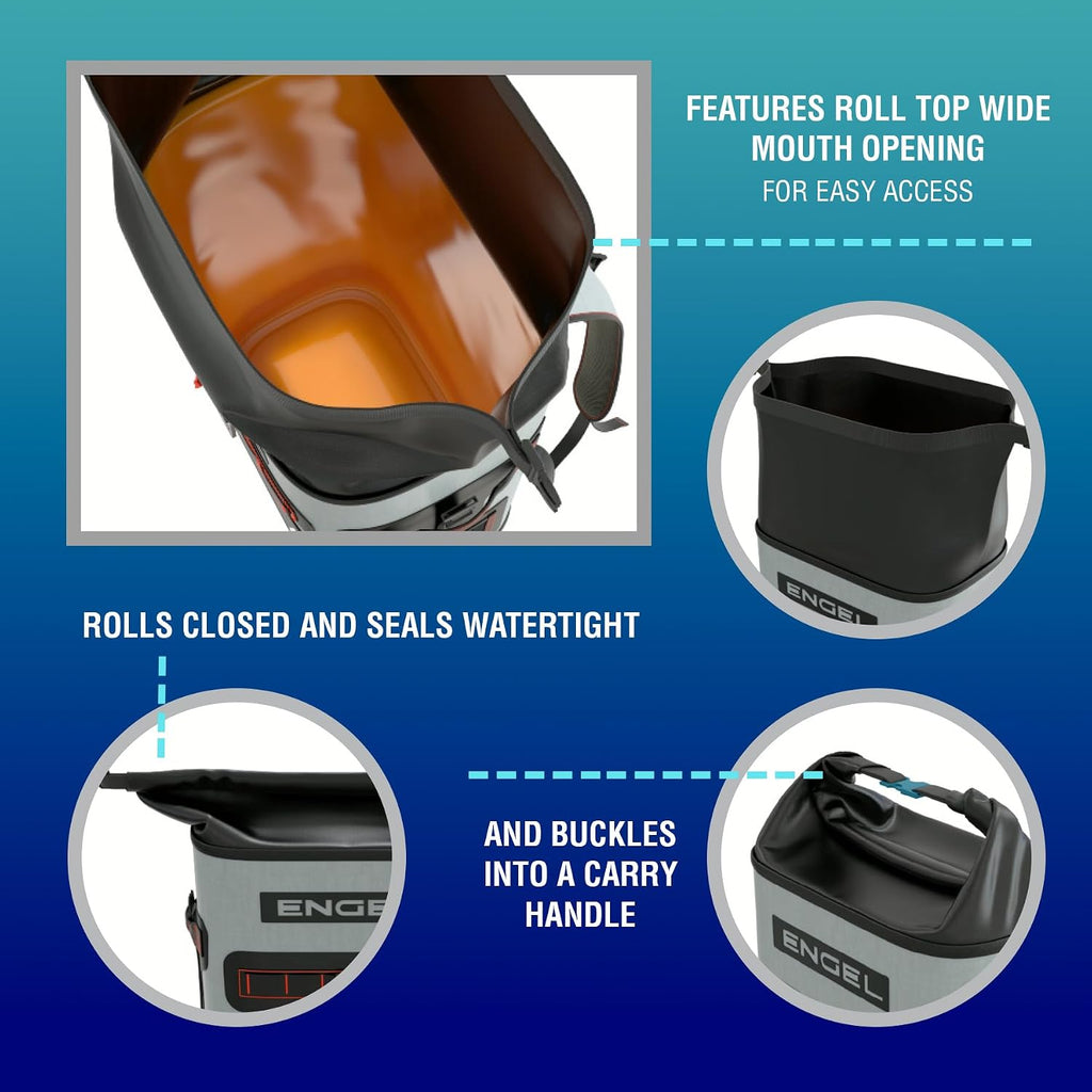 Engel BP25 25 Quart Roll-Top High Performance Backpack Cooler