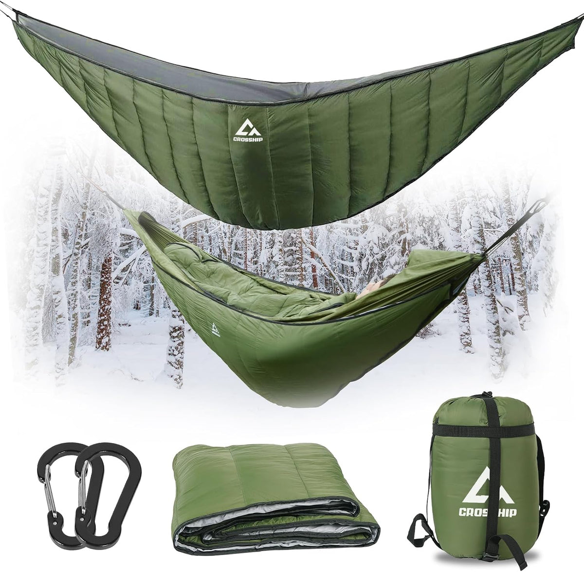 2 Adults Camping Hammock with Mosquito Net